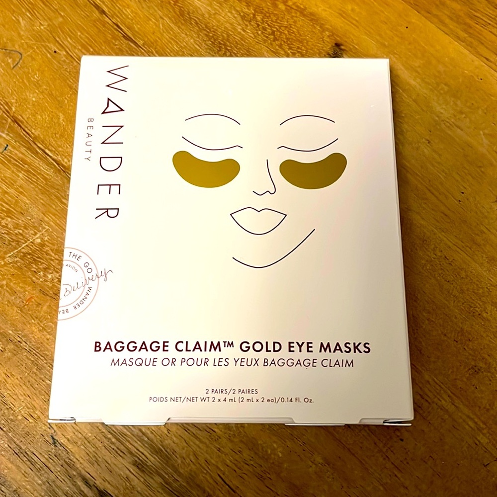 Wander Beauty • Baggage Claim • Gold Eye Masks